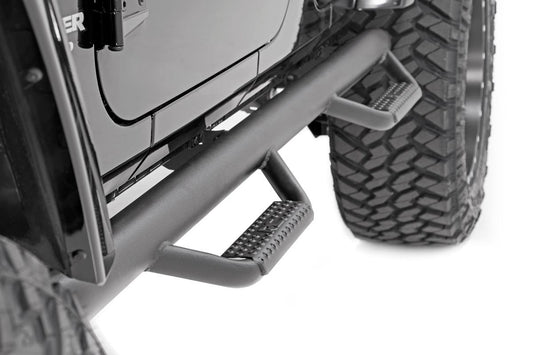 Jeep Wheel to Wheel Nerf Steps 07-18 Wrangler JK 4 Door Rough Country