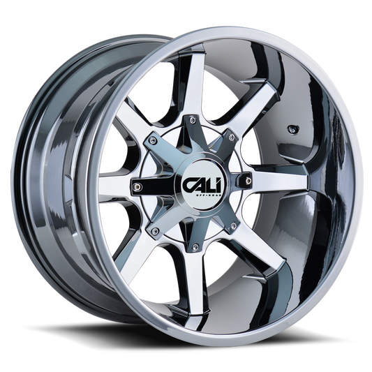 Cast Aluminum Wheels Busted 9100 CH 20x9 Chrome 6 On 135/6 On139.7 Bolt Pattern 0 Offset Cali Offroad Wheels