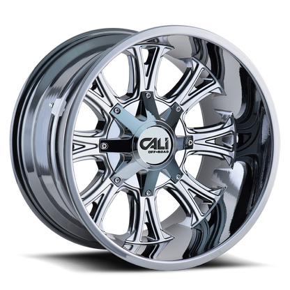 Cast Aluminum Wheels Americana 9101 CH 22x14 Chrome 8 On 165.1/8 On170 Bolt Pattern -76 Offset Cali Offroad Wheels