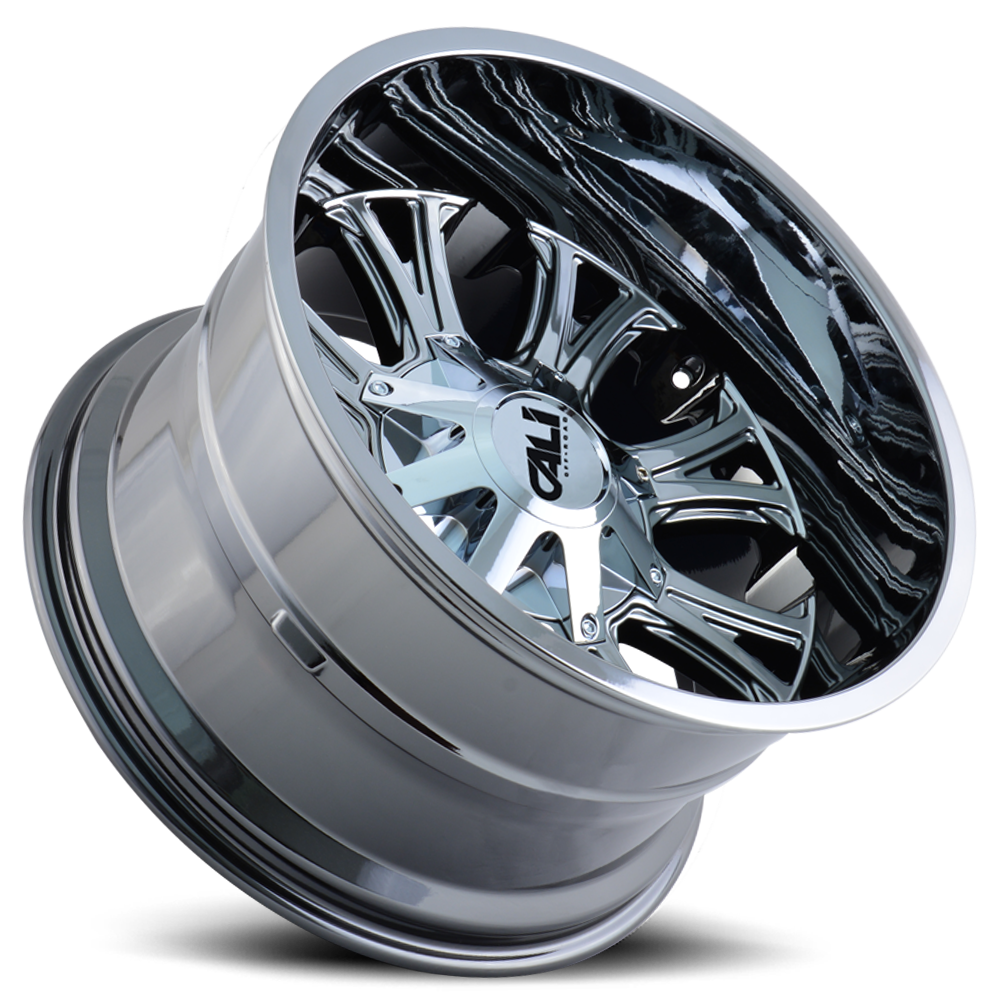 Cast Aluminum Wheels Americana 9101 CH 20x12 Chrome 5 On 127/5 On139.7 Bolt Pattern -44 Offset Cali Offroad Wheels