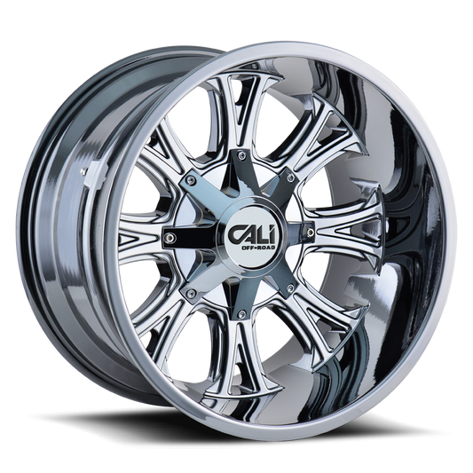 Cast Aluminum Wheels Americana 9101 CH 20x12 Chrome 8 On 165.1/8 On170 Bolt Pattern -44 Offset Cali Offroad Wheels