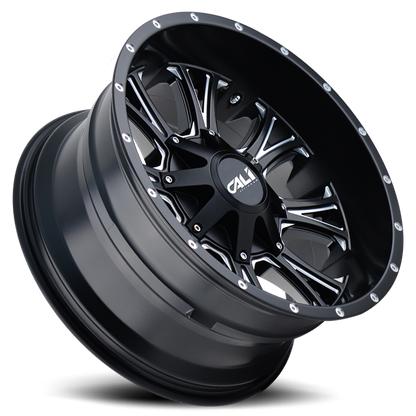 Cast Aluminum Wheels Americana 9101 SB 20x9 Milled Spokes Satin Black 5 On 127/5 On139.7 Bolt Pattern 0 Offset Cali Offroad Wheels
