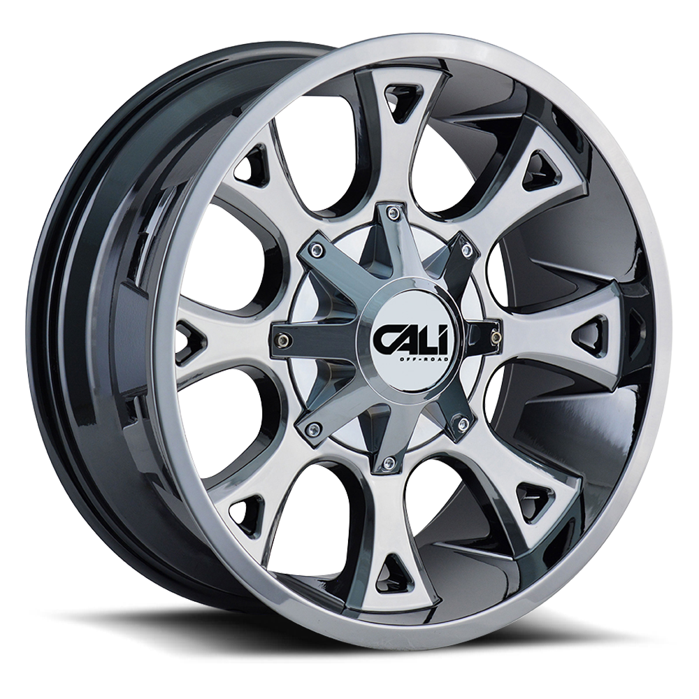 Cast Aluminum Wheels Anarchy 9103 CH 20x10 Chrome 8 On 165.1/8 On170 Bolt Pattern -19 Offset Cali Offroad Wheels