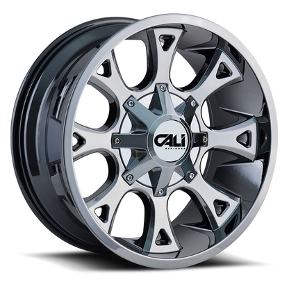 Cast Aluminum Wheels Anarchy 9103 CH 20x10 Chrome 8 On 165.1/8 On170 Bolt Pattern -19 Offset Cali Offroad Wheels