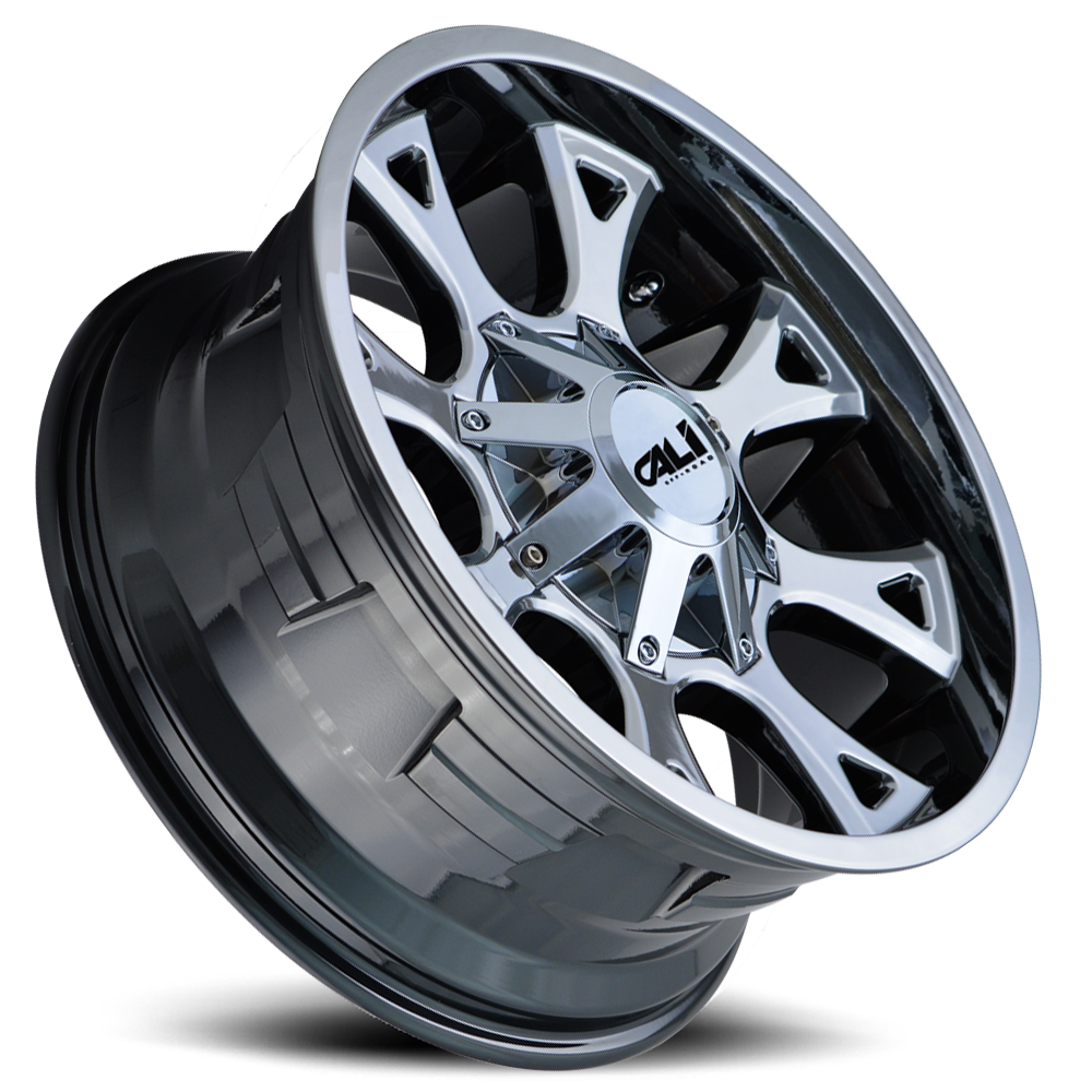 Cast Aluminum Wheels Anarchy 9103 CH 20x9 Chrome 8 On 180 Bolt Pattern 18 Offset Cali Offroad Wheels