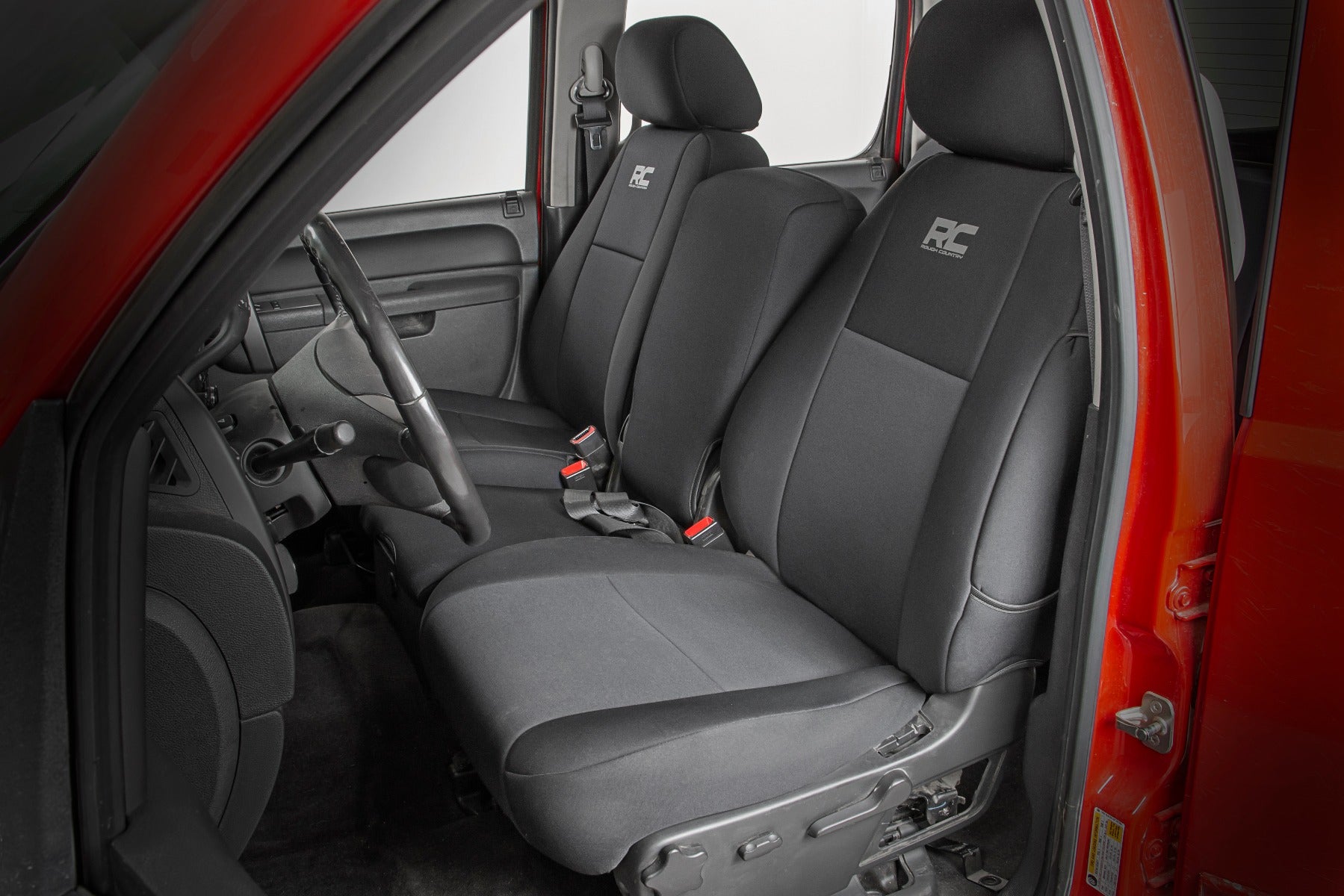 GM Neoprene Front Seat Covers Black (07-13 1500/11-13 2500) Rough Country