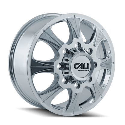 Dually Wheels Brutal Dually 9105 CH 22x8.25 Chrome 8 On 200 Bolt Pattern 127 Offset Cali Offroad Wheels