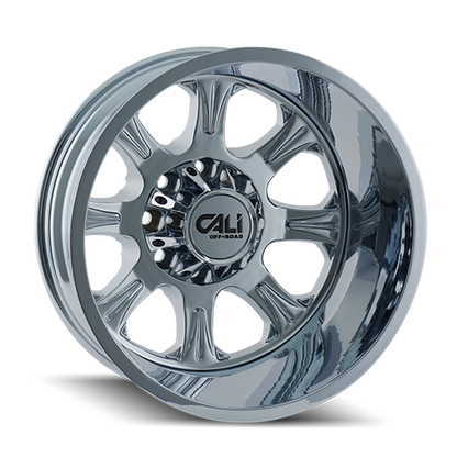 Dually Wheels Brutal Dually 9105 CH 22x8.25 Chrome 8 On 200 Bolt Pattern -180 Offset Cali Offroad Wheels