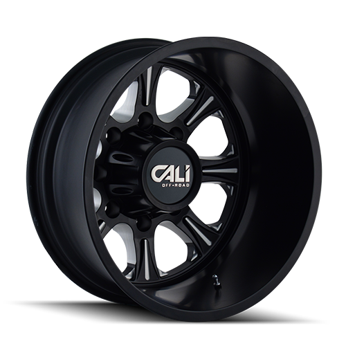 Dually Wheels Brutal Dually 9105 BK-M 20x8.25 Black 8 On 170 Bolt Pattern -180 Offset Cali Offroad Wheels