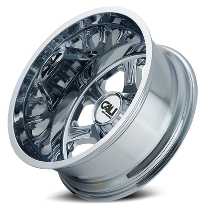 Dually Wheels Brutal Dually 9105 CH 20x8.25 Chrome 8 On 170 Bolt Pattern -180 Offset Cali Offroad Wheels