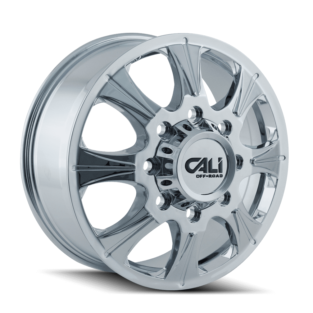 Dually Wheels Brutal Dually 9105 CH 20x8.25 Chrome 8 On 210 Bolt Pattern 127 Offset Cali Offroad Wheels