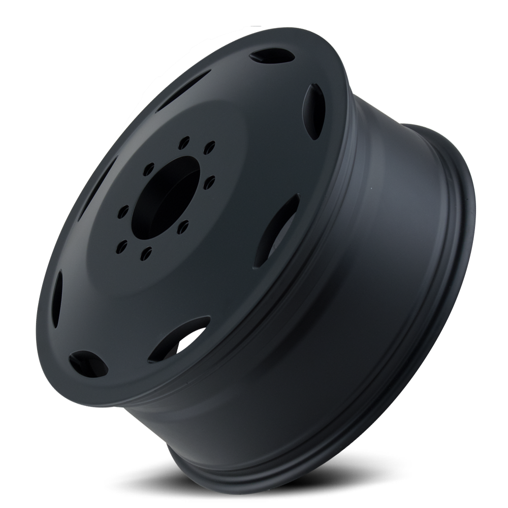 Dually Wheels Brutal Dually 9105 BK 20x8.25 Black 8 On 165.1 Bolt Pattern 115 Offset 121.3 Bore Cali Offroad Wheels
