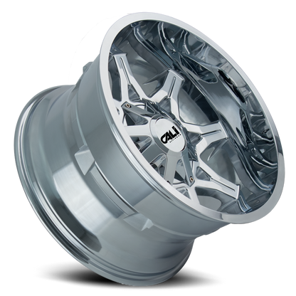 Cast Aluminum Wheels Obnoxious 9107 CH 20x9 Chrome 8 On 165.1/8 On170 Bolt Pattern 18 Offset Cali Offroad Wheels