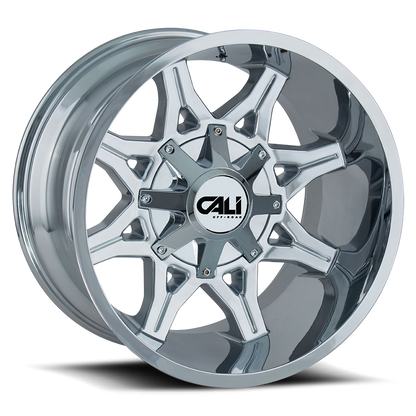 Cast Aluminum Wheels Obnoxious 9107 CH 20x9 Chrome 8 On 180 Bolt Pattern 0 Offset Cali Offroad Wheels