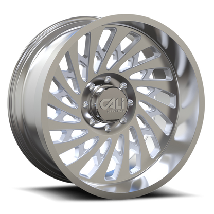 Cast Aluminum Wheels Switchback 9108 PO 20x10 Polished 6 On 135 Bolt Pattern -25 Offset Cali Offroad Wheels