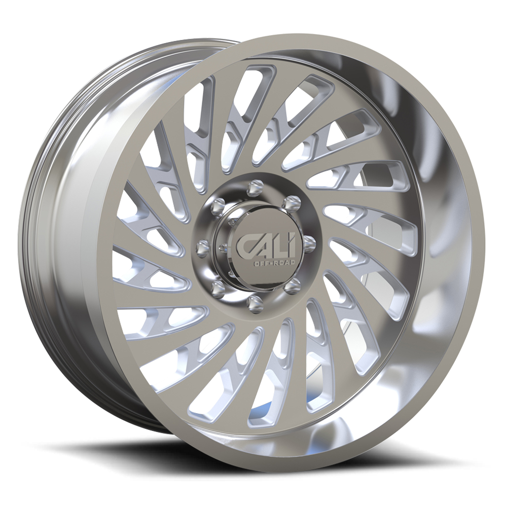Cast Aluminum Wheels Switchback 9108 PO 22x12 Polished 5 On 139.7 Bolt Pattern -51 Offset Cali Offroad Wheels