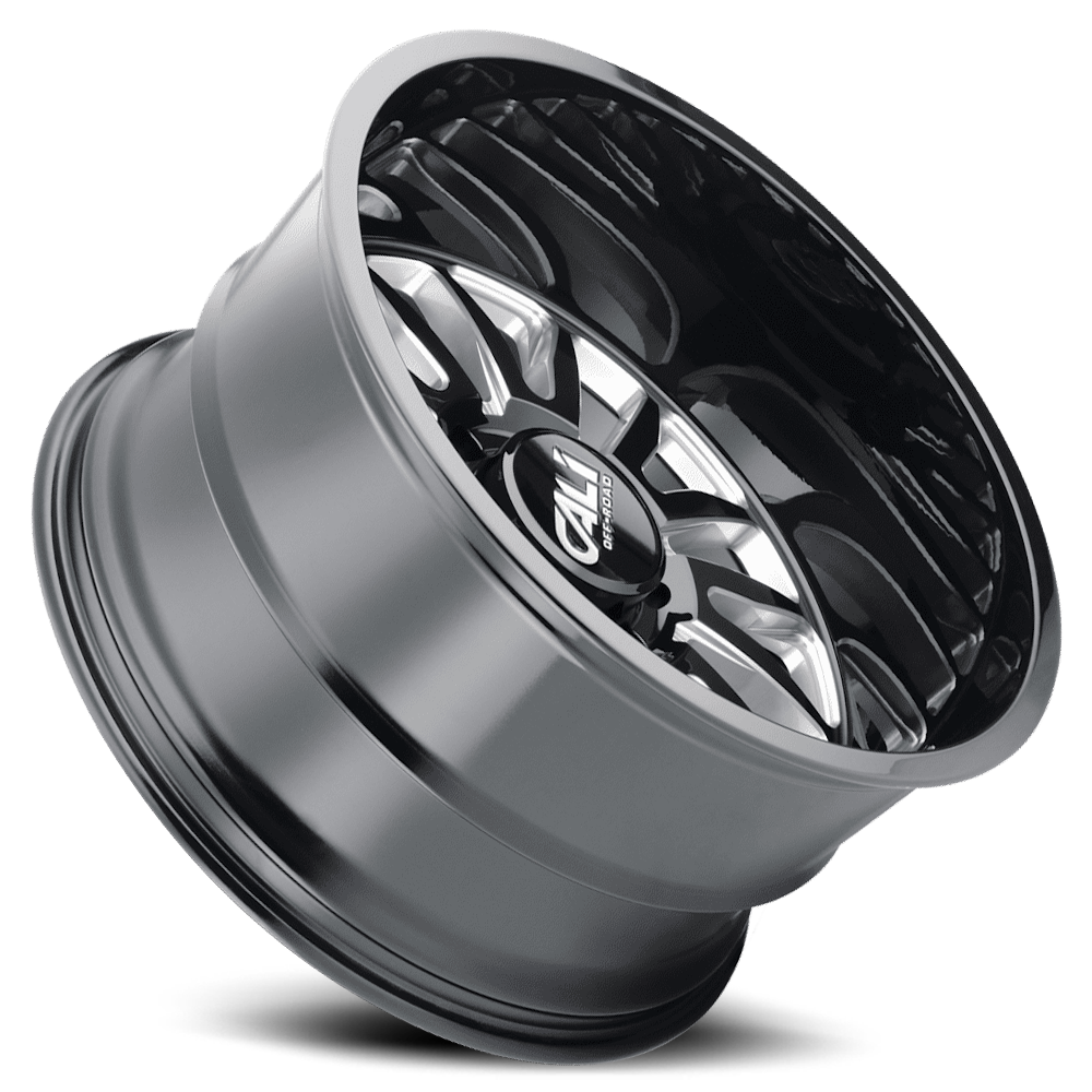 Cast Aluminum Wheels Summit 9110 GB-M 22x10 Milled Spokes Gloss Black 6 On 139.7 Bolt Pattern 0 Offset Cali Offroad Wheels