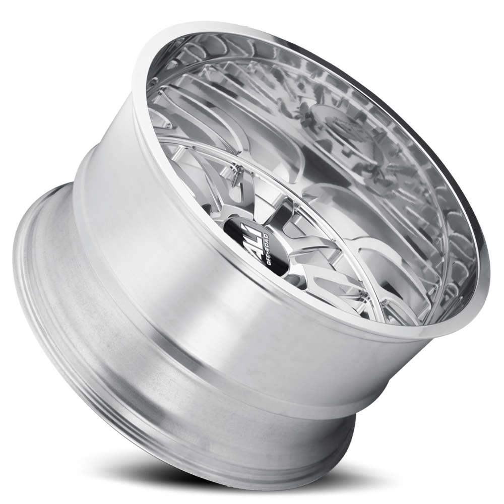 Cast Aluminum Wheels Summit 9110 PO 22x12 Milled Spokes Polished 6 On 139.7 Bolt Pattern -51 Offset Cali Offroad Wheels