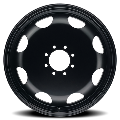 Dually Wheels Summit Dually 9110D MB 24x8.25 Matte Black 8 On 165.1 Bolt Pattern 100 Offset 121.3 Bore Cali Offroad Wheels