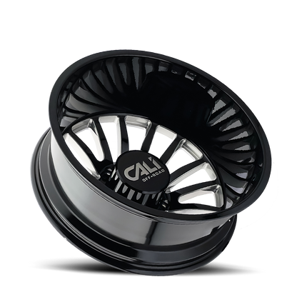 Dually Wheels Summit Dually 9110D GB 20x8.25 Milled Spokes Gloss Black 8 On 200 Bolt Pattern -192 Offset Cali Offroad Wheels