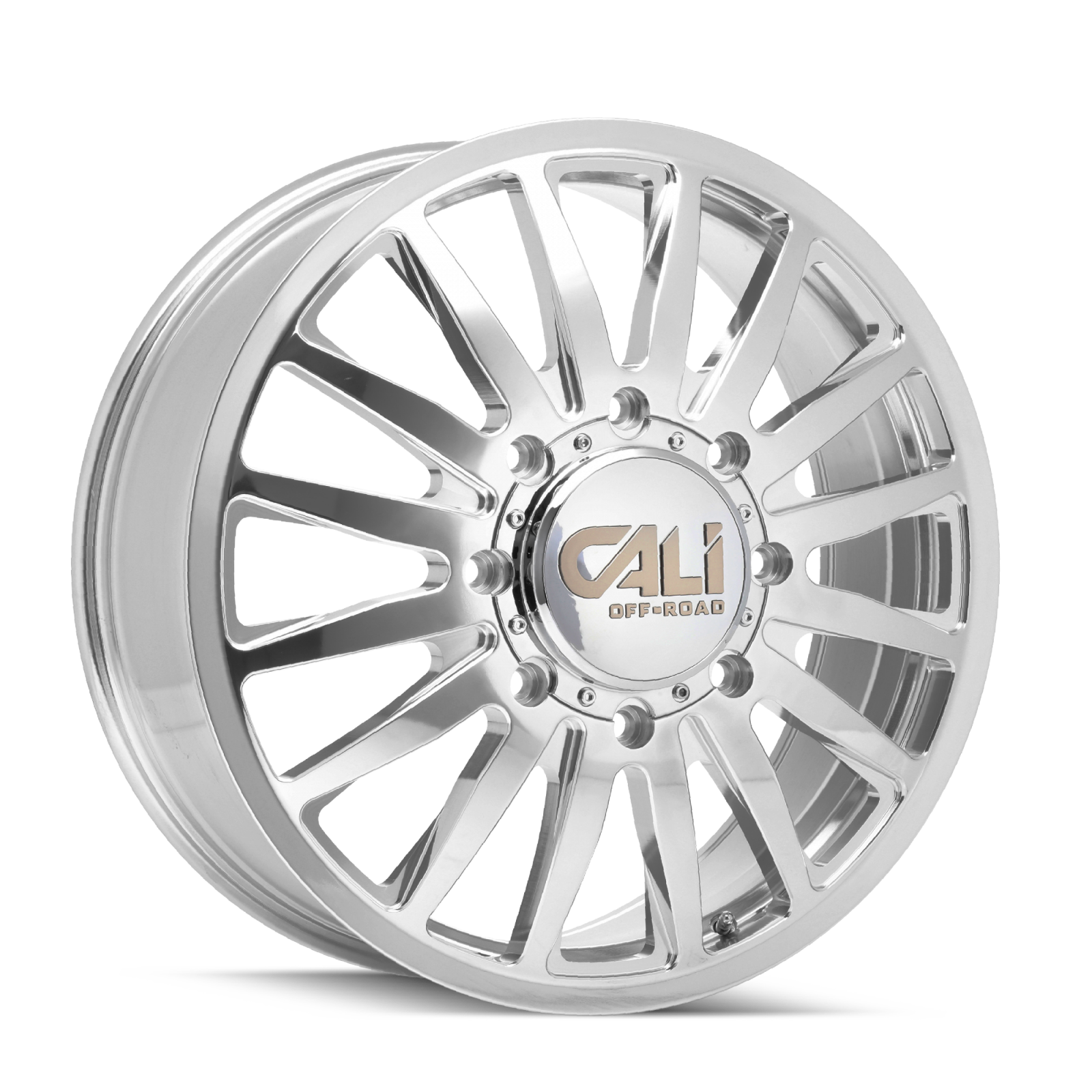 Dually Wheels Summit Dually 9110D PO 20x8.25 Milled Spokes Polished 8 On 200 Bolt Pattern 115 Offset Cali Offroad Wheels