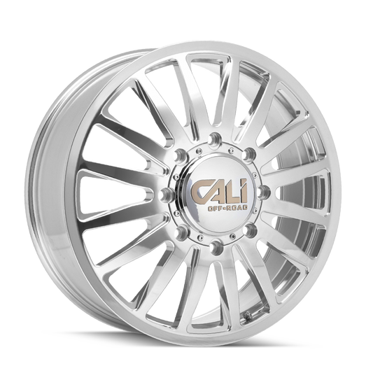 Dually Wheels Summit Dually 9110D PO 20x8.25 Milled Spokes Polished 8 On 200 Bolt Pattern 115 Offset Cali Offroad Wheels