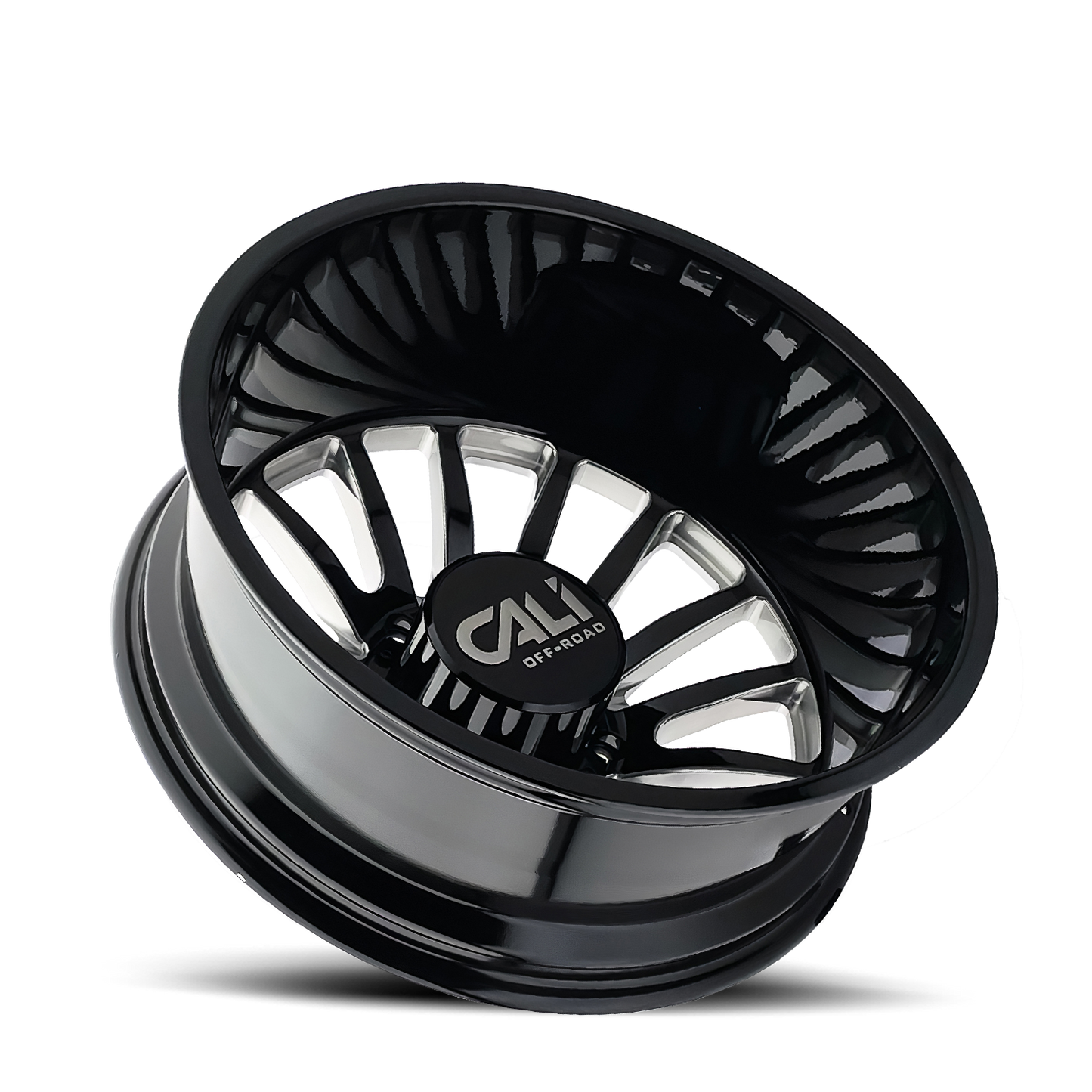 Dually Wheels Summit Dually 9110D GB 20x8.25 Milled Spokes Gloss Black 8 On 210 Bolt Pattern -192 Offset Cali Offroad Wheels