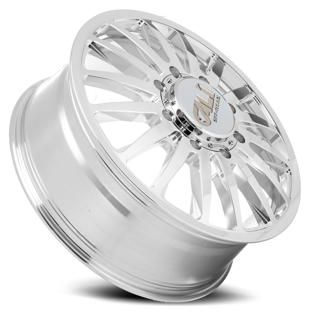 Dually Wheels Summit Dually 9110D PO 20x8.25 Milled Spokes Polished 8 On 165.1 Bolt Pattern 115 Offset Cali Offroad Wheels