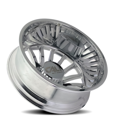Dually Wheels Summit Dually 9110D PO 20x8.25 Milled Spokes Polished 8 On 165.1 Bolt Pattern -232 Offset Cali Offroad Wheels