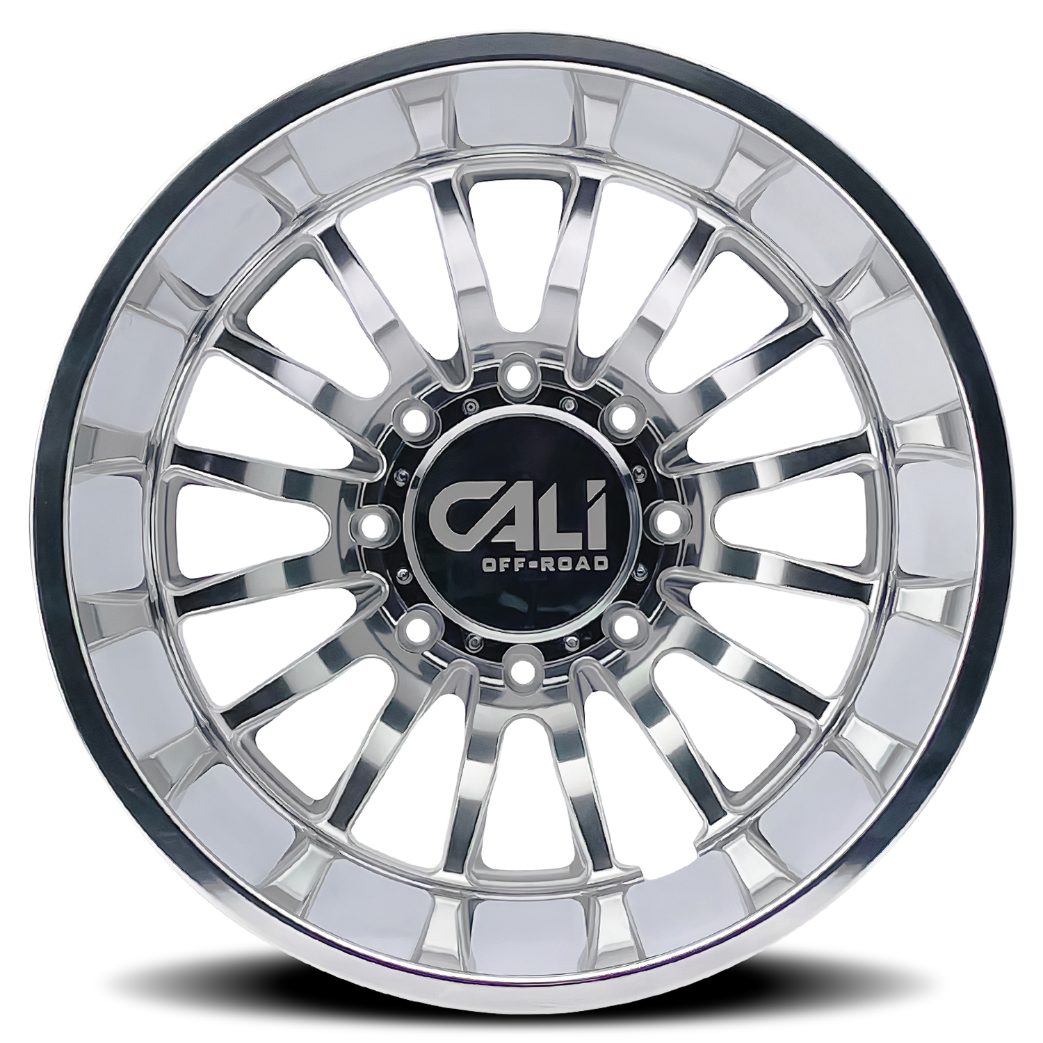 Dually Wheels Summit Dually 9110D PO 20x8.25 Milled Spokes Polished 8 On 165.1 Bolt Pattern -232 Offset Cali Offroad Wheels
