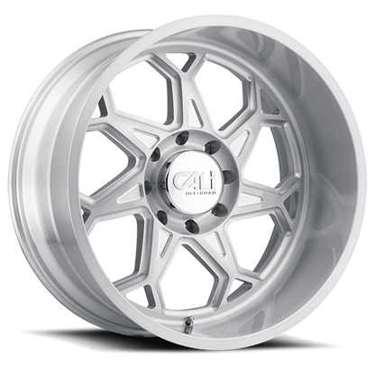 Cast Aluminum Wheels Sevenfold 9111 SL 20x10 Brushed Brushed Silver 8 On 170 Bolt Pattern -25 Offset Cali Offroad Wheels
