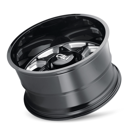Cast Aluminum Wheels Sevenfold 9111 GB 20x10 Milled Spokes Gloss Black 8 On 170 Bolt Pattern -25 Offset Cali Offroad Wheels