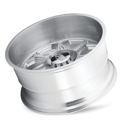 Cast Aluminum Wheels Sevenfold 9111 SL 20x10 Brushed Brushed Silver 8 On 165.1 Bolt Pattern -25 Offset Cali Offroad Wheels