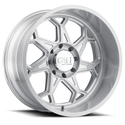 Cast Aluminum Wheels Sevenfold 9111 SL 20x9 Brushed Brushed Silver 8 On 165.1 Bolt Pattern 0 Offset Cali Offroad Wheels