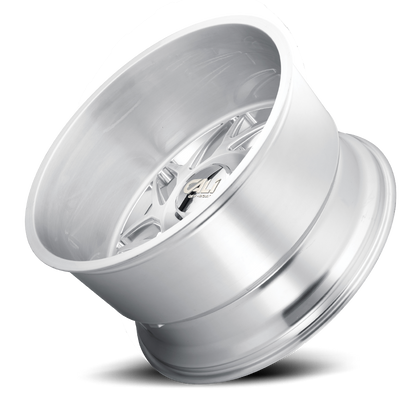Cast Aluminum Wheels Gemini 9112 SL 22x12 Brushed 8 On 170 Bolt Pattern -51 Offset Cali Offroad Wheels