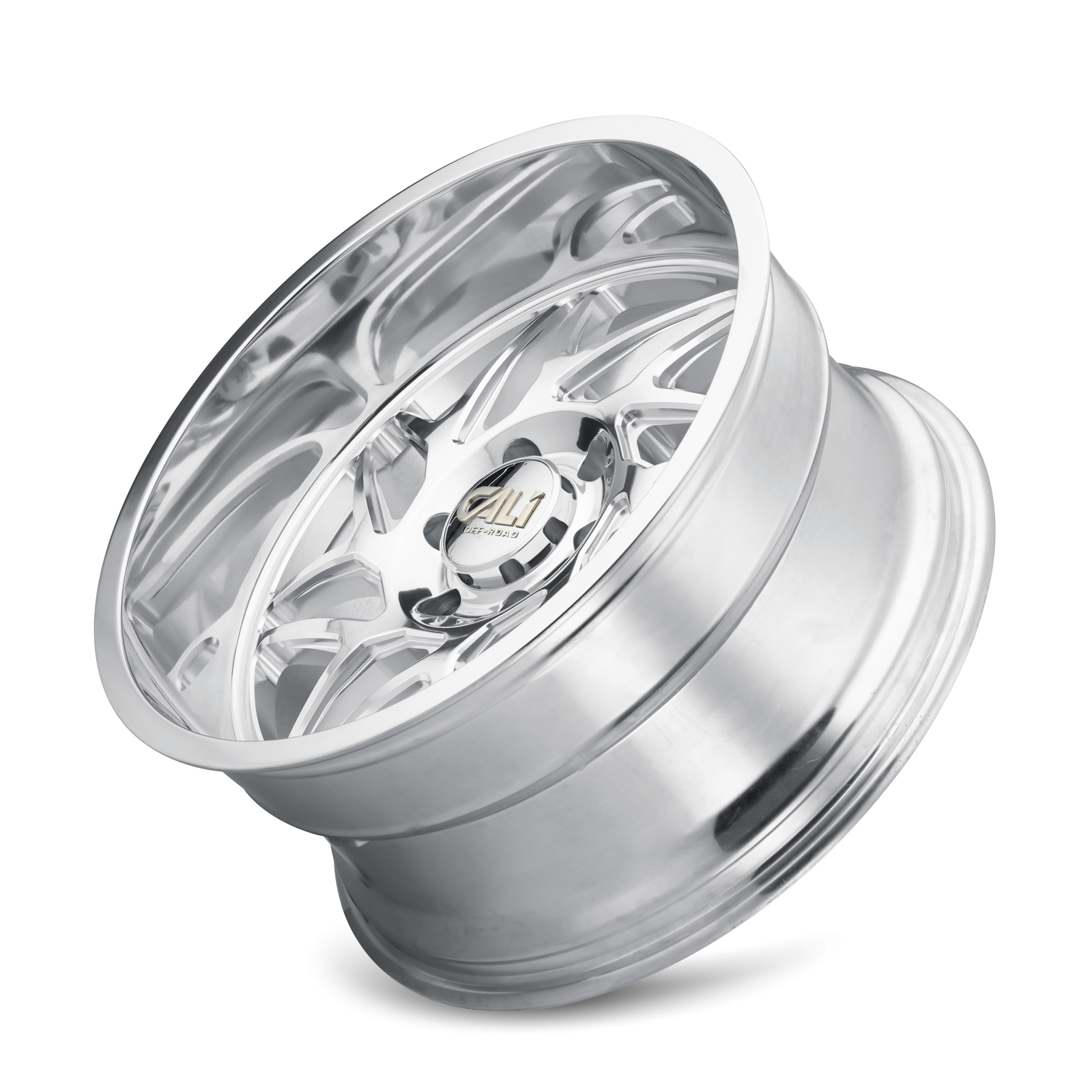 Cast Aluminum Wheels Gemini 9112 PO 22x12 Milled Spokes Polished 6 On 139.7 Bolt Pattern -51 Offset Cali Offroad Wheels