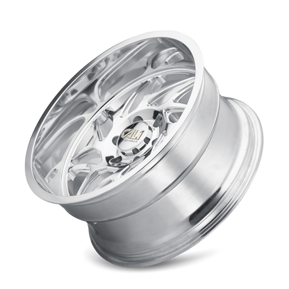 Cast Aluminum Wheels Gemini 9112 PO 24x14 Milled Spokes Polished 8 On 170 Bolt Pattern -76 Offset Cali Offroad Wheels