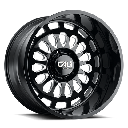 Cast Aluminum Wheels Paradox 9113 GB 20x10 Milled Spokes Gloss Black 5 On 127 Bolt Pattern -25 Offset Cali Offroad Wheels