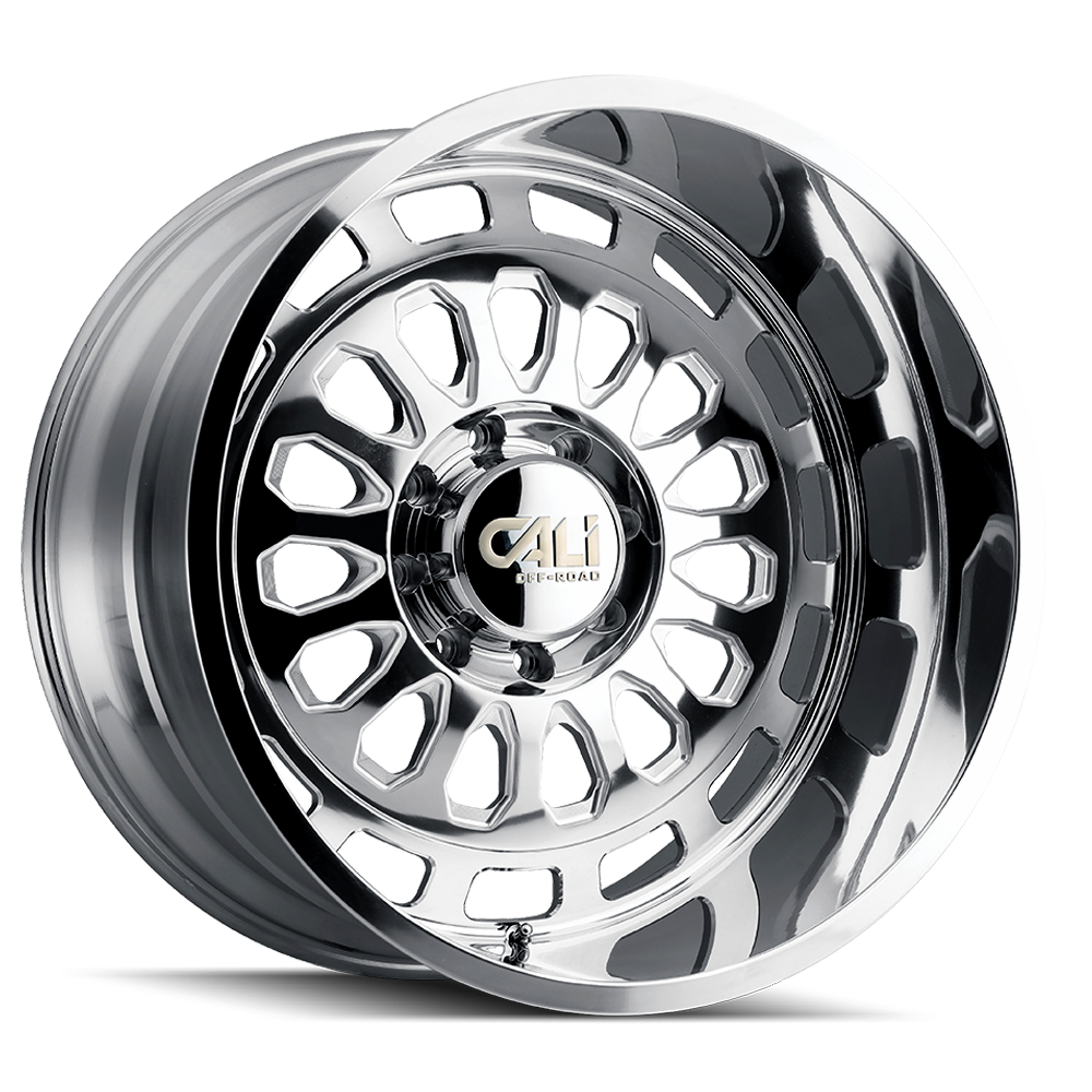 Cast Aluminum Wheels Paradox 9113 PO 22x12 Milled Spokes Polished 8 On 170 Bolt Pattern -51 Offset Cali Offroad Wheels