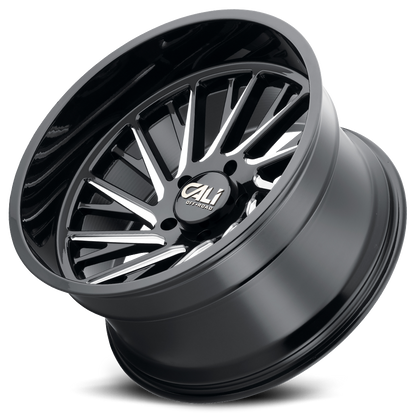 Cast Aluminum Wheels Purge 9114 GB 20x10 Milled Gloss Black 8 On 165.1 Bolt Pattern -25 Offset Cali Offroad Wheels