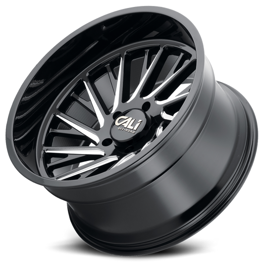 Cast Aluminum Wheels Purge 9114 GB 22x12 Milled Gloss Black 5 On 150 Bolt Pattern -51 Offset Cali Offroad Wheels