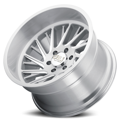 Cast Aluminum Wheels Purge 9114 SL 24x14 Brushed Brushed Silver 6 On 135 Bolt Pattern -76 Offset Cali Offroad Wheels