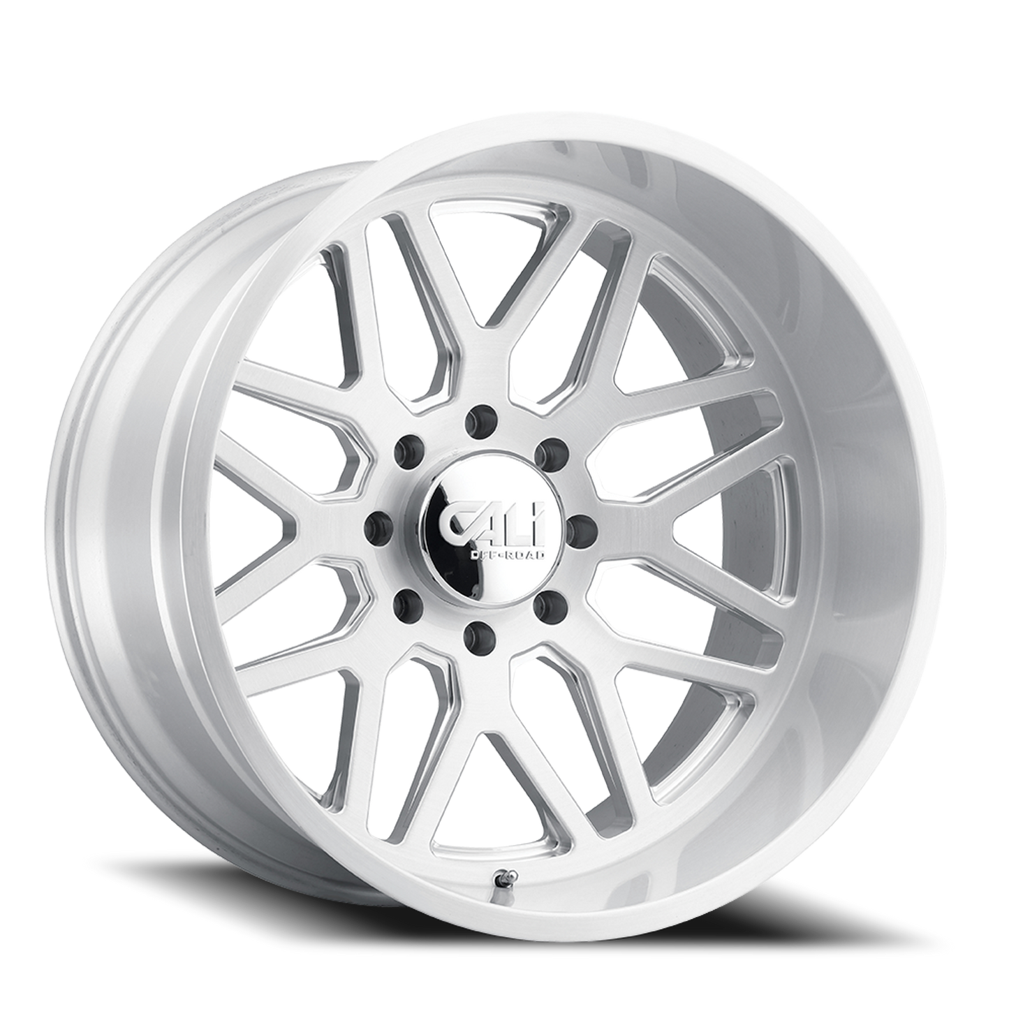 Cast Aluminum Wheels Invader 9115 BGC 20x10 Brushed Brushed 8 On 170 Bolt Pattern -25 Offset Cali Offroad Wheels