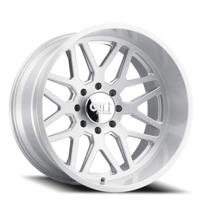 Cast Aluminum Wheels Invader 9115 BGC 22x12 Brushed Brushed 8 On 165.1 Bolt Pattern -51 Offset Cali Offroad Wheels
