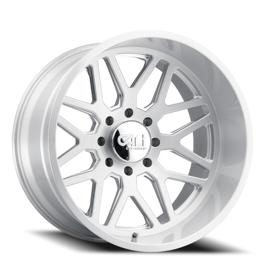 Cast Aluminum Wheels Invader 9115 BGC 20x12 Brushed Brushed 8 On 165.1 Bolt Pattern -51 Offset Cali Offroad Wheels
