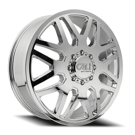 Dually Wheels Invader Dually 9115D CH 22x8.25 Chrome 8 On 200 Bolt Pattern 115 Offset Cali Offroad Wheels