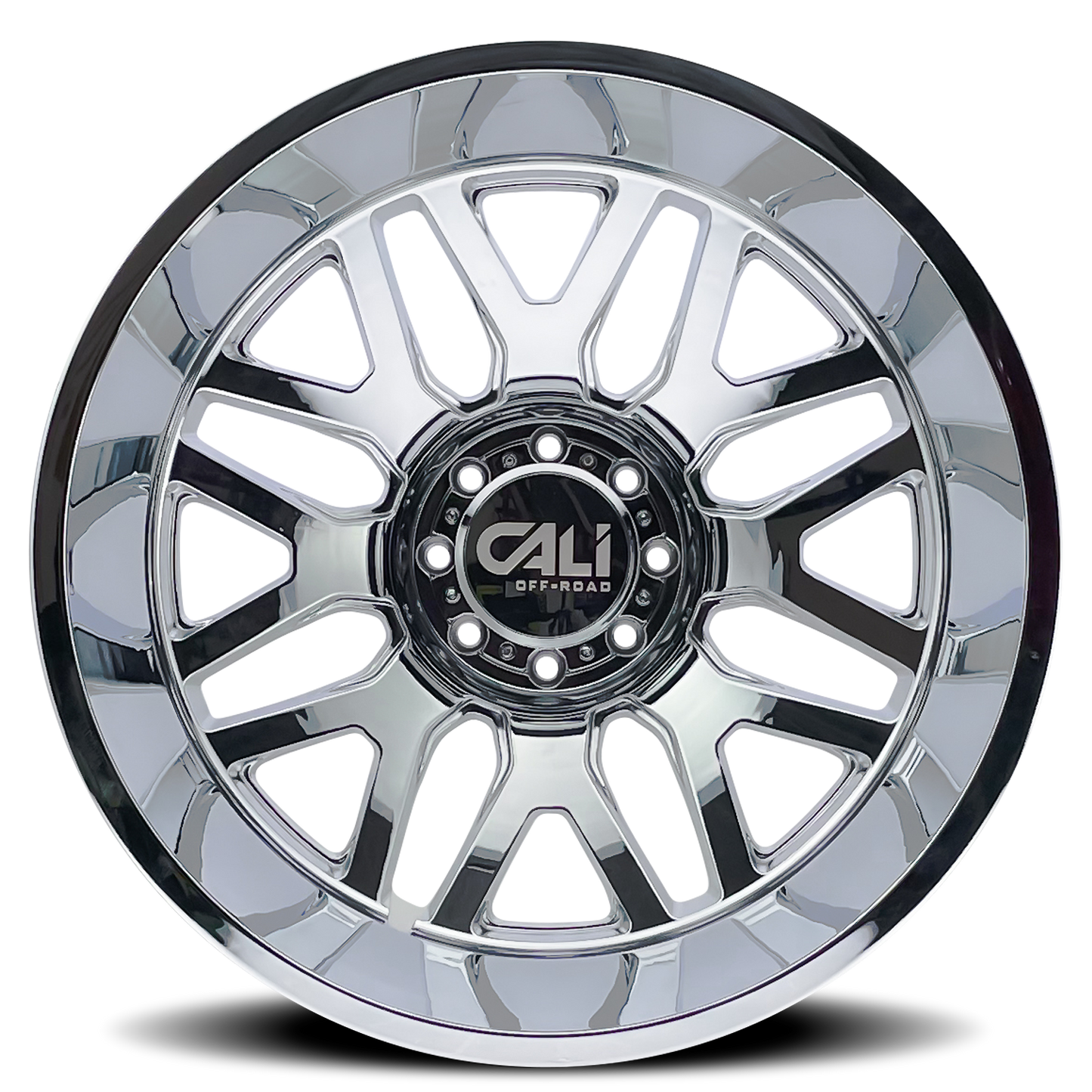 Dually Wheels Invader Dually 9115D CH 22x8.25 Chrome 8 On 200 Bolt Pattern -192 Offset Cali Offroad Wheels