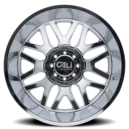 Dually Wheels Invader Dually 9115D CH 22x8.25 Chrome 8 On 200 Bolt Pattern -192 Offset Cali Offroad Wheels