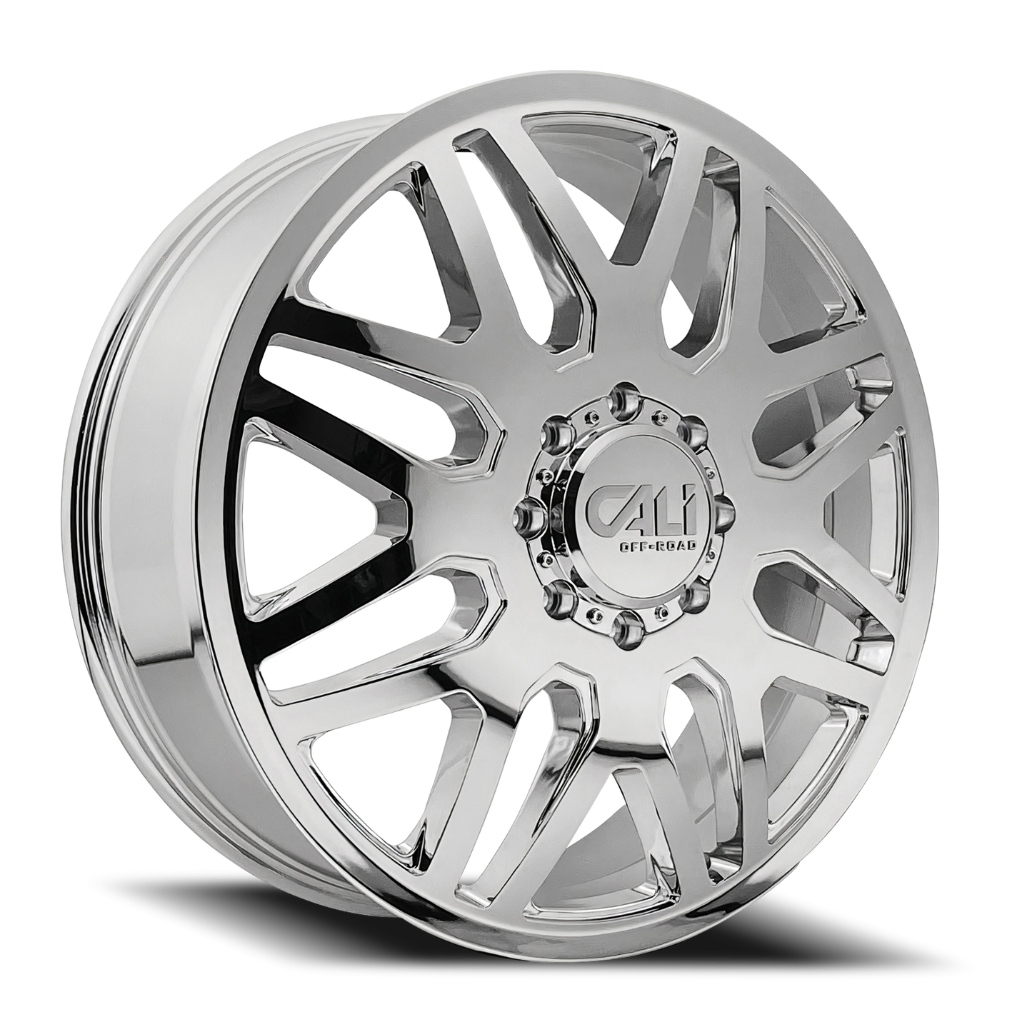 Dually Wheels Invader Dually 9115D CH 22x8.25 Chrome 8 On 210 Bolt Pattern 115 Offset Cali Offroad Wheels