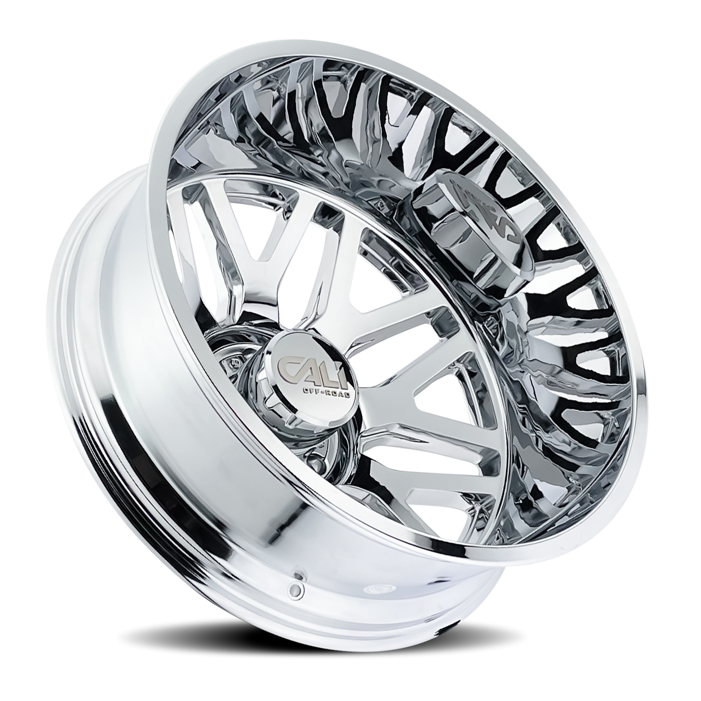 Dually Wheels Invader Dually 9115D CH 24x8.25 Chrome 8 On 210 Bolt Pattern -232 Offset Cali Offroad Wheels
